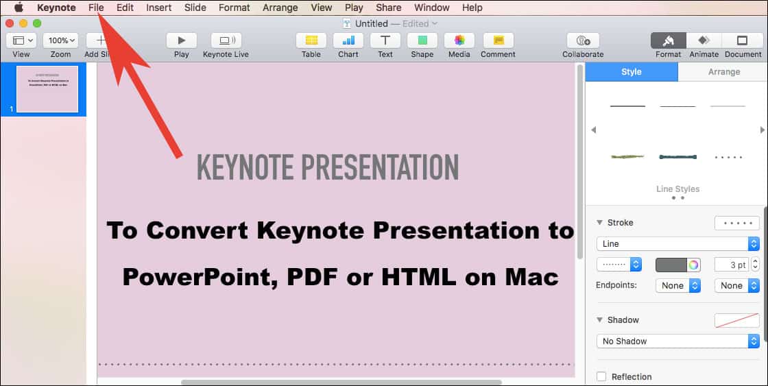 best file type to save powerpoint for mac keynote